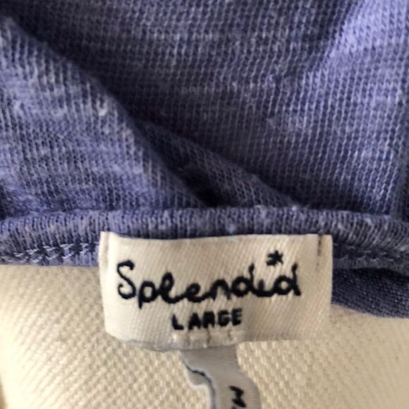 Splendid Blue/Purple Four Button Tank Top - Picture 5 of 5